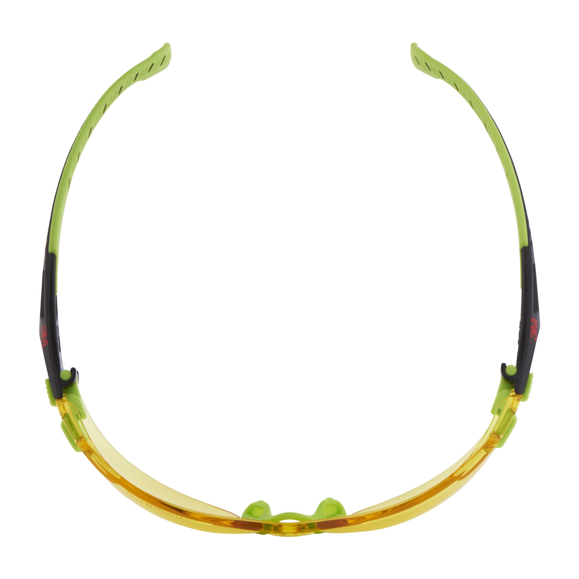 3M™ Solus™ 1000 Gafas de seguridad, montura verde/negro, recubrimiento antiempañante/antirrayaduras Scotchgard™ (K y N), lente ámbar, S1203SGAF-EU, 20/caja