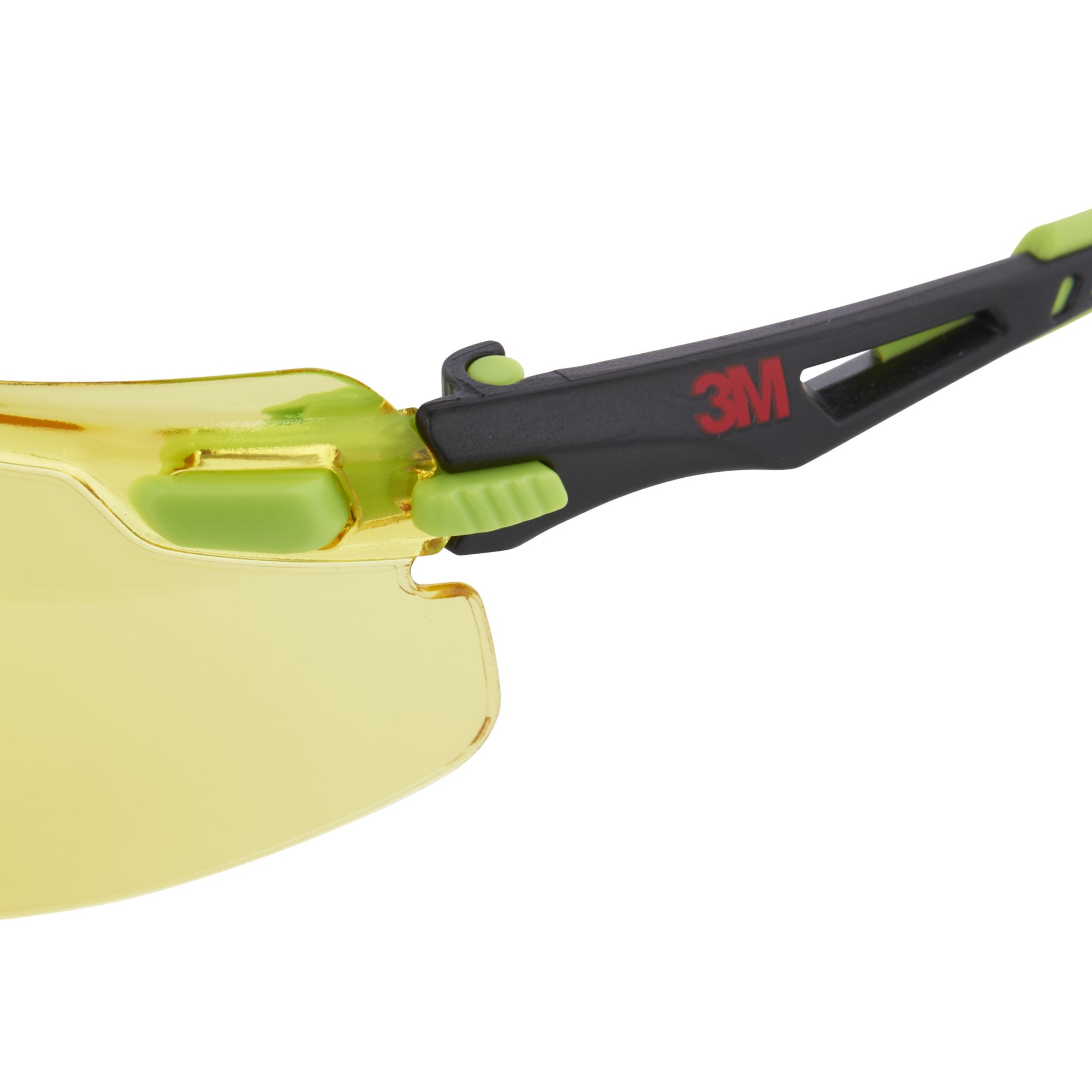 3M™ Solus™ 1000 Gafas de seguridad, montura verde/negro, recubrimiento antiempañante/antirrayaduras Scotchgard™ (K y N), lente ámbar, S1203SGAF-EU, 20/caja
