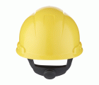 3M™ Casco, con arnés de ruleta, ventilado, banda de plástico para el sudor, amarillo, H700N-GU