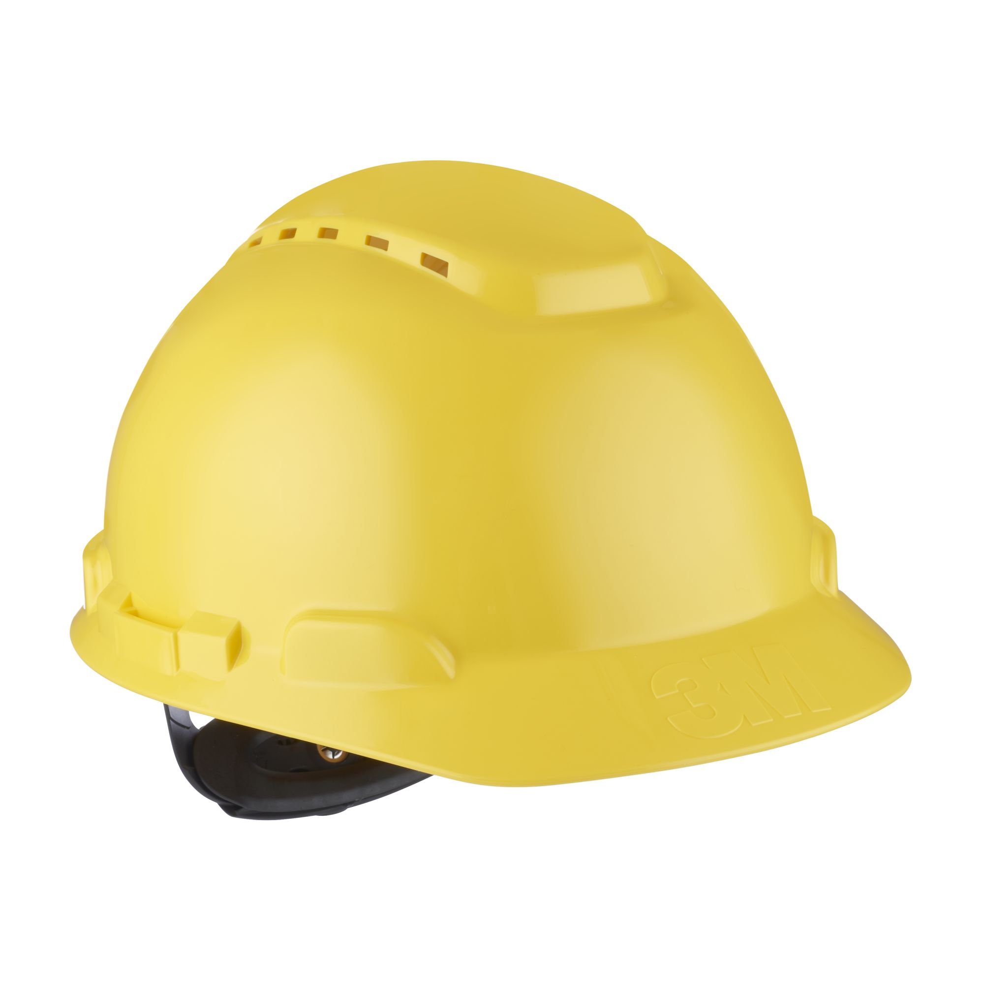 3M™ Casco, con arnés de ruleta, ventilado, banda de plástico para el sudor, amarillo, H700N-GU