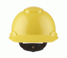 3M™ Casco, con arnés de ruleta, ventilado, banda de plástico para el sudor, amarillo, H700N-GU