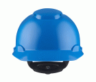 3M™ Casco, con arnés de ruleta, ventilado, banda de plástico para el sudor, azul, H700N-BB