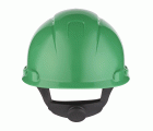 3M™ Casco, con arnés de ruleta, ventilado, banda de plástico para el sudor, verde, H700N-GP