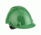 3M™ Casco, Uvicator, con arnés de ruleta, ventilado y banda antisudor de plástico, verde, G3000NUV-GP