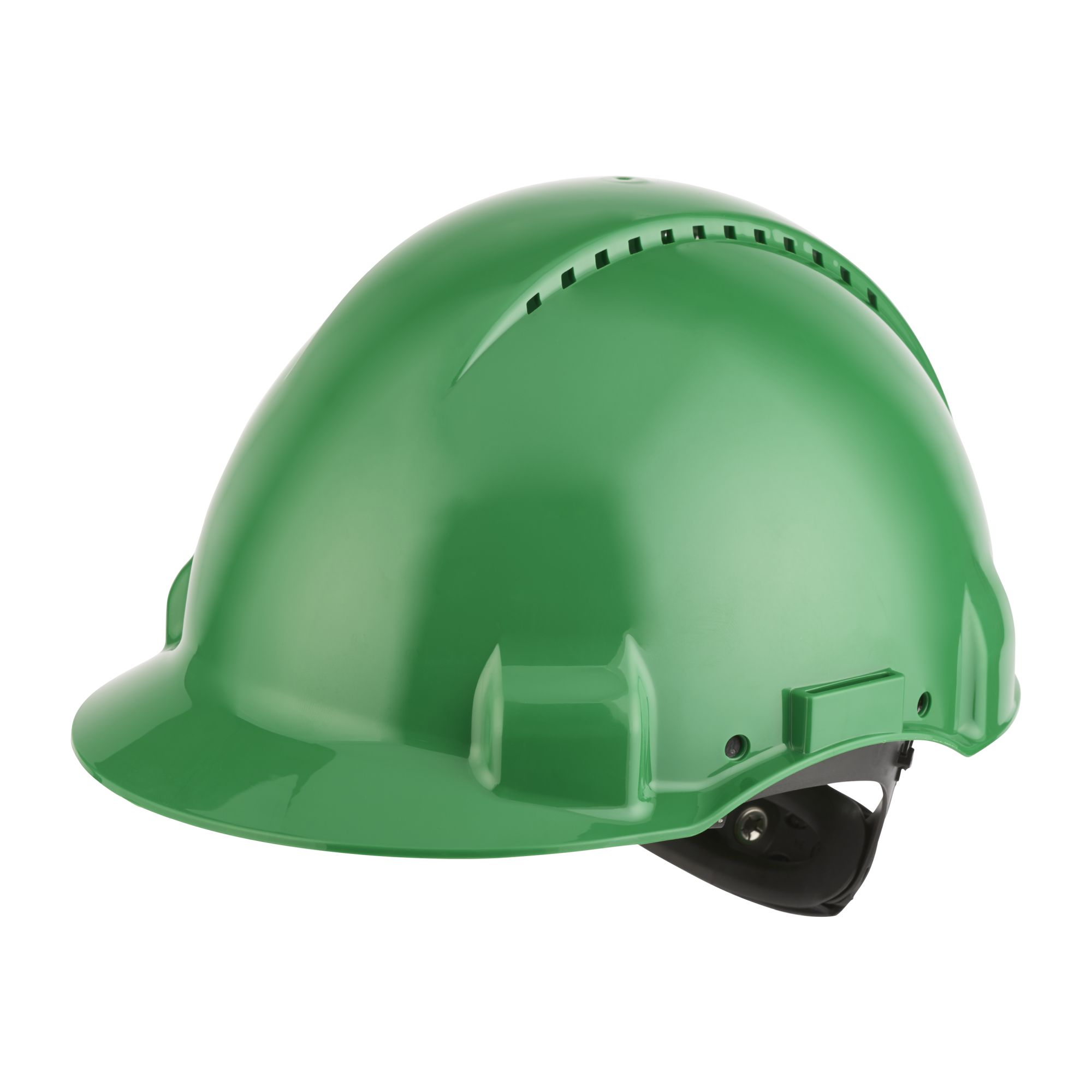 3M™ Casco, Uvicator, con arnés de ruleta, ventilado y banda antisudor de plástico, verde, G3000NUV-GP
