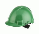 3M™ Casco, Uvicator, con arnés de ruleta, ventilado y banda antisudor de plástico, verde, G3000NUV-GP