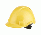 3M™ Casco, Uvicator, con arnés de ruleta, ventilado y banda antisudor de plástico, amarillo, G3000NUV-GU