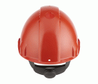3M™ Casco, Uvicator, con arnés de ruleta, ventilado y banda antisudor de plástico, rojo, G3000NUV-RD