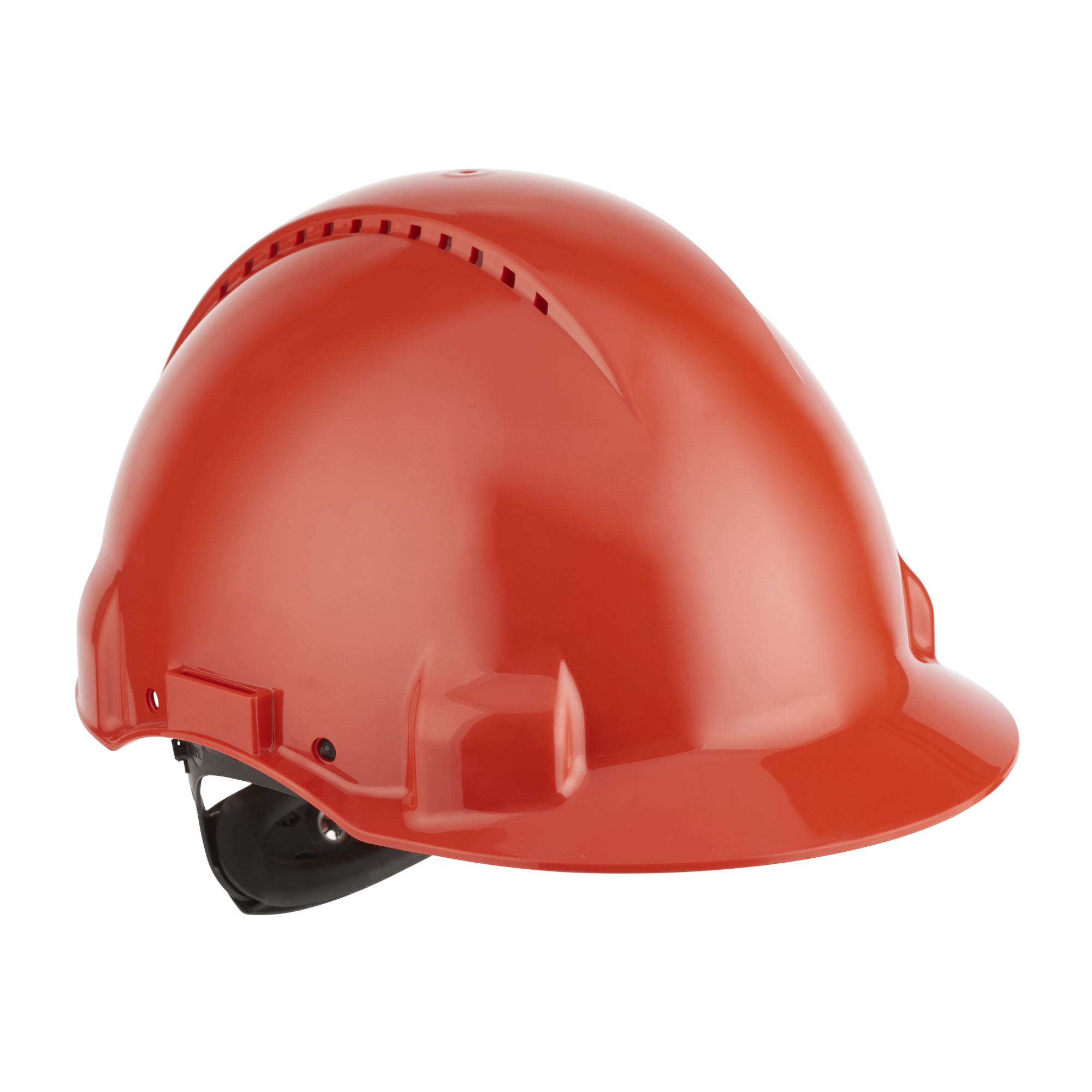 3M™ Casco, Uvicator, con arnés de ruleta, ventilado y banda antisudor de plástico, rojo, G3000NUV-RD