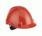 3M™ Casco, Uvicator, con arnés de ruleta, ventilado y banda antisudor de plástico, rojo, G3000NUV-RD