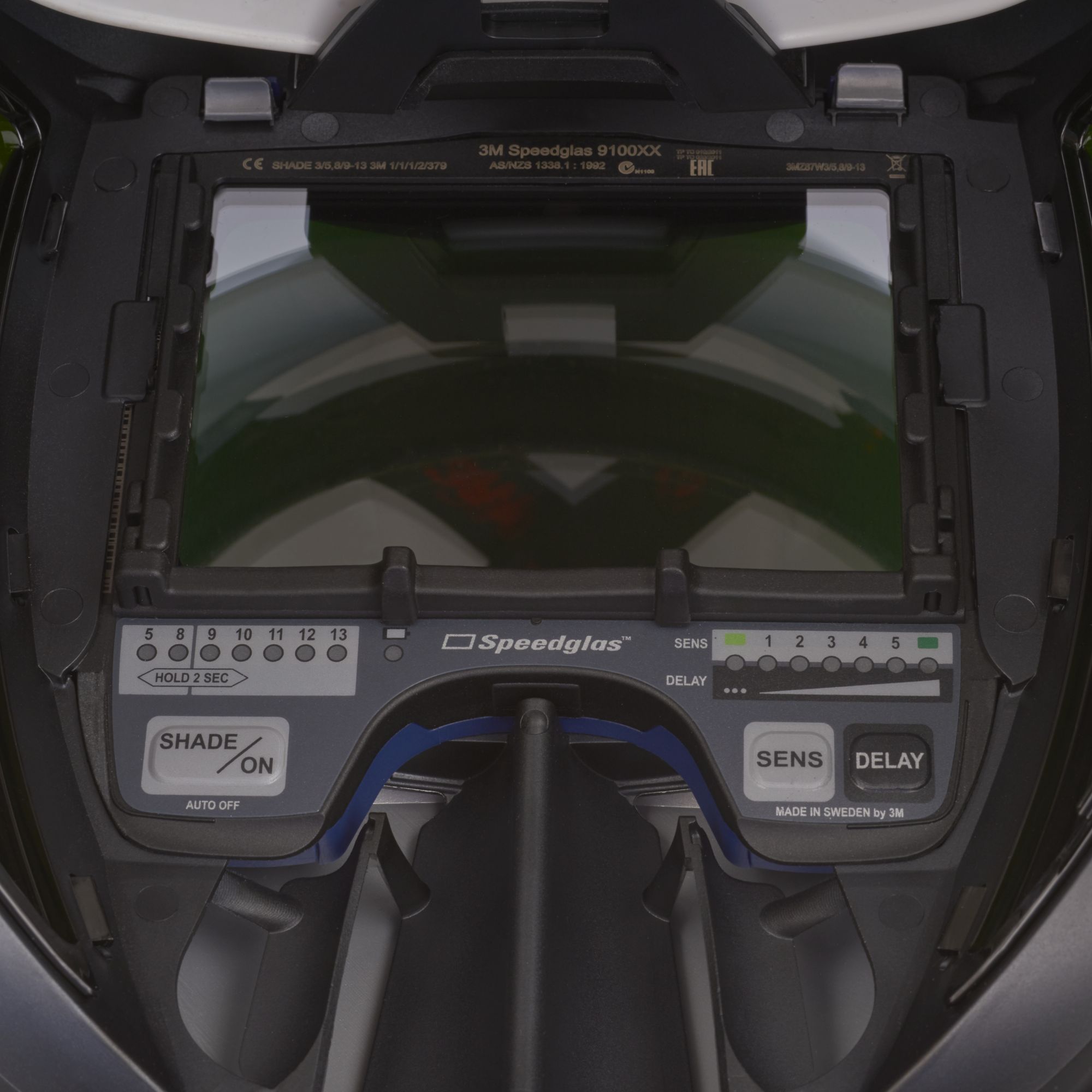 Pantallas de soldadura 3M™ Speedglas™ serie 9100 QR, con filtro de soldadura 9100XX, con casco de protección 3M™ H-701, 583625