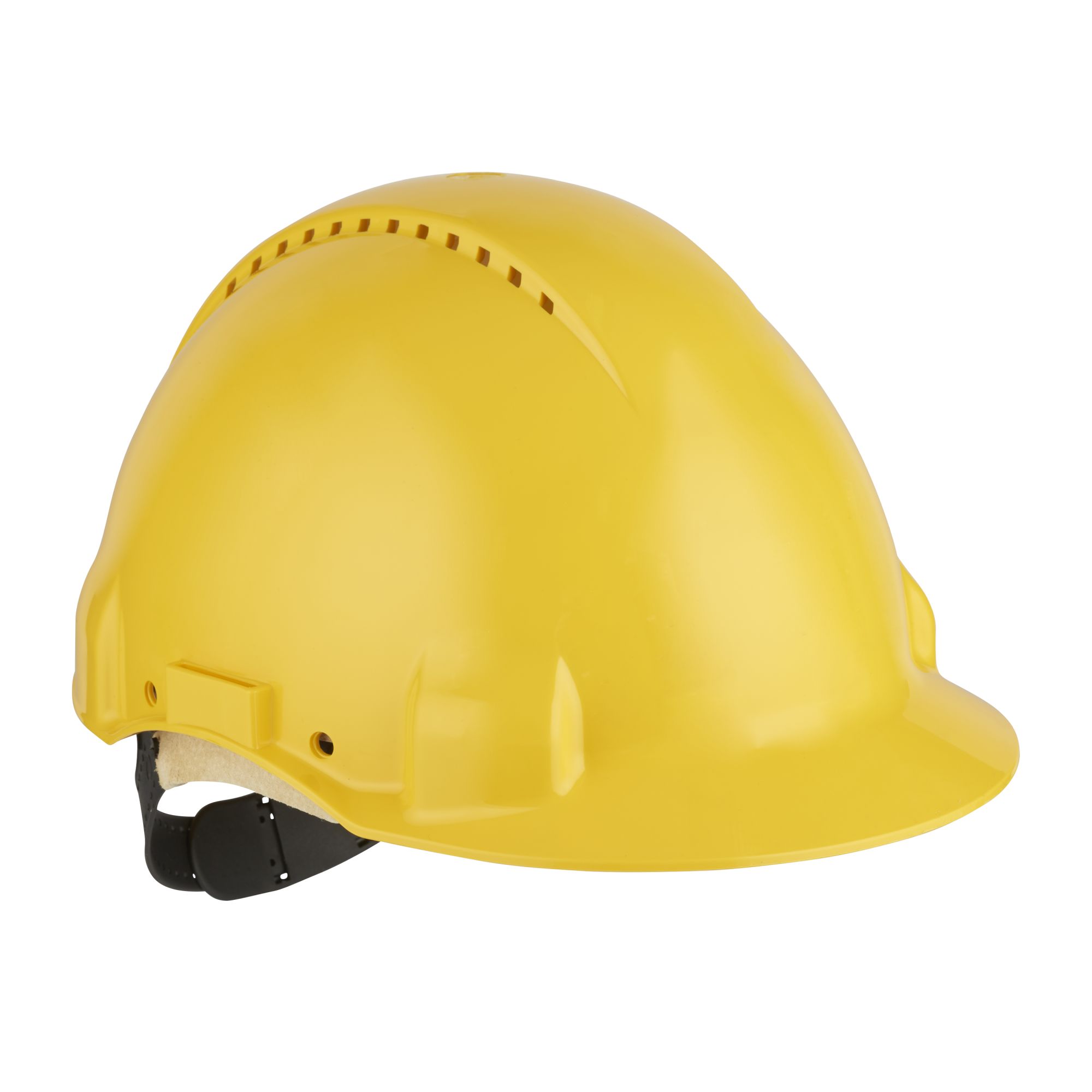 3M™ Casco, Uvicator, con pasador, ventilado y banda antisudor de cuero, amarillo, G3000DUV-GU