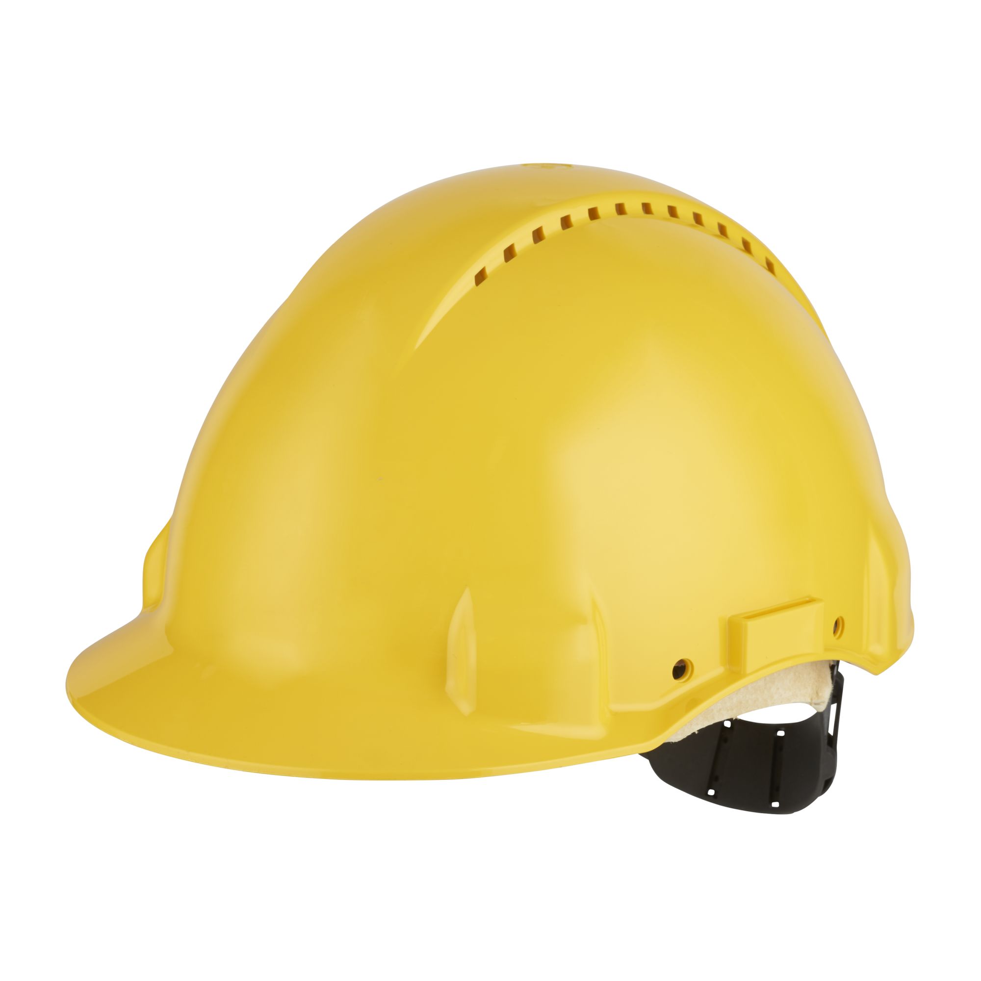3M™ Casco, Uvicator, con pasador, ventilado y banda antisudor de cuero, amarillo, G3000DUV-GU