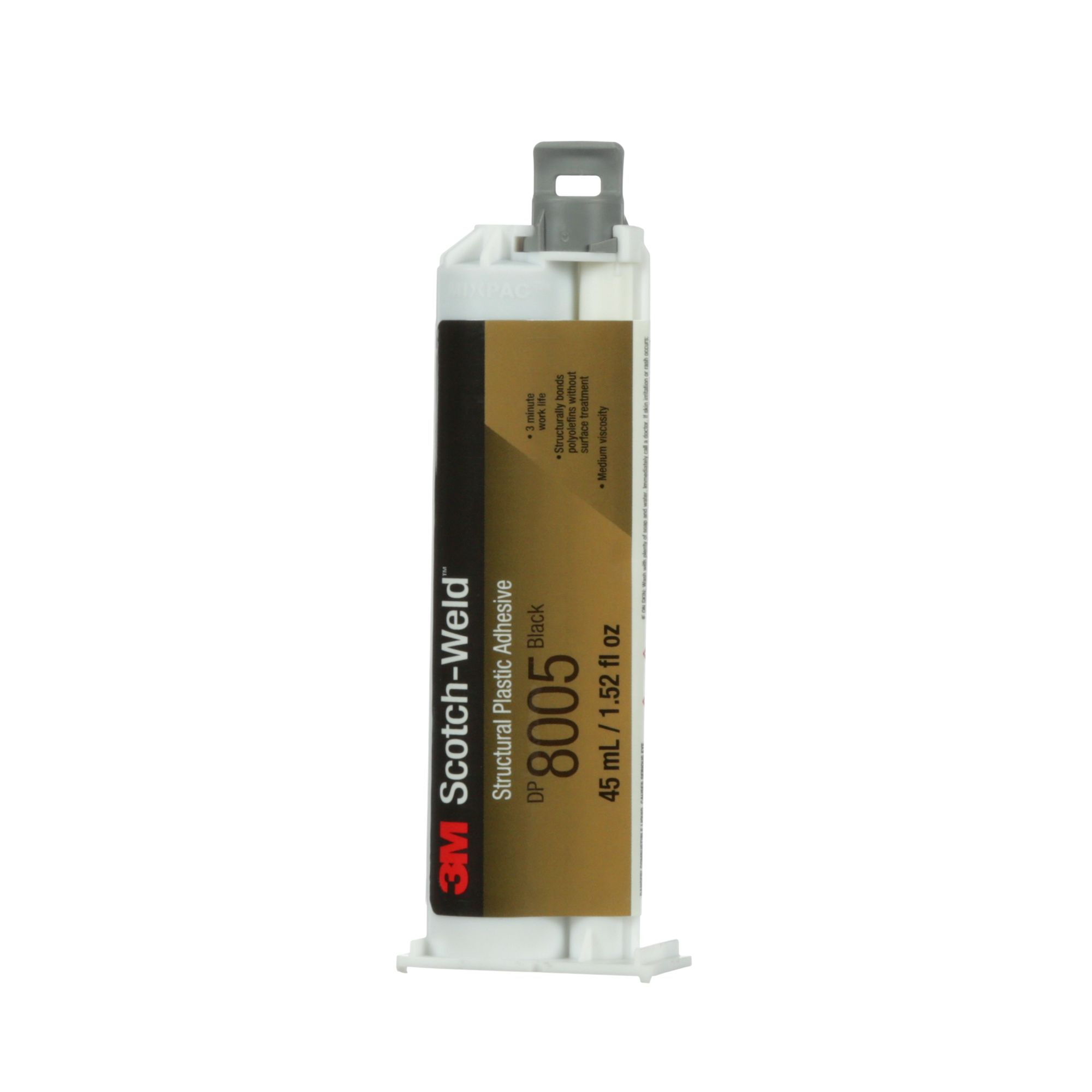 3M™ Scotch-Weld™ Adhesivo de plástico estructural DP8005, Negro, 45 ml