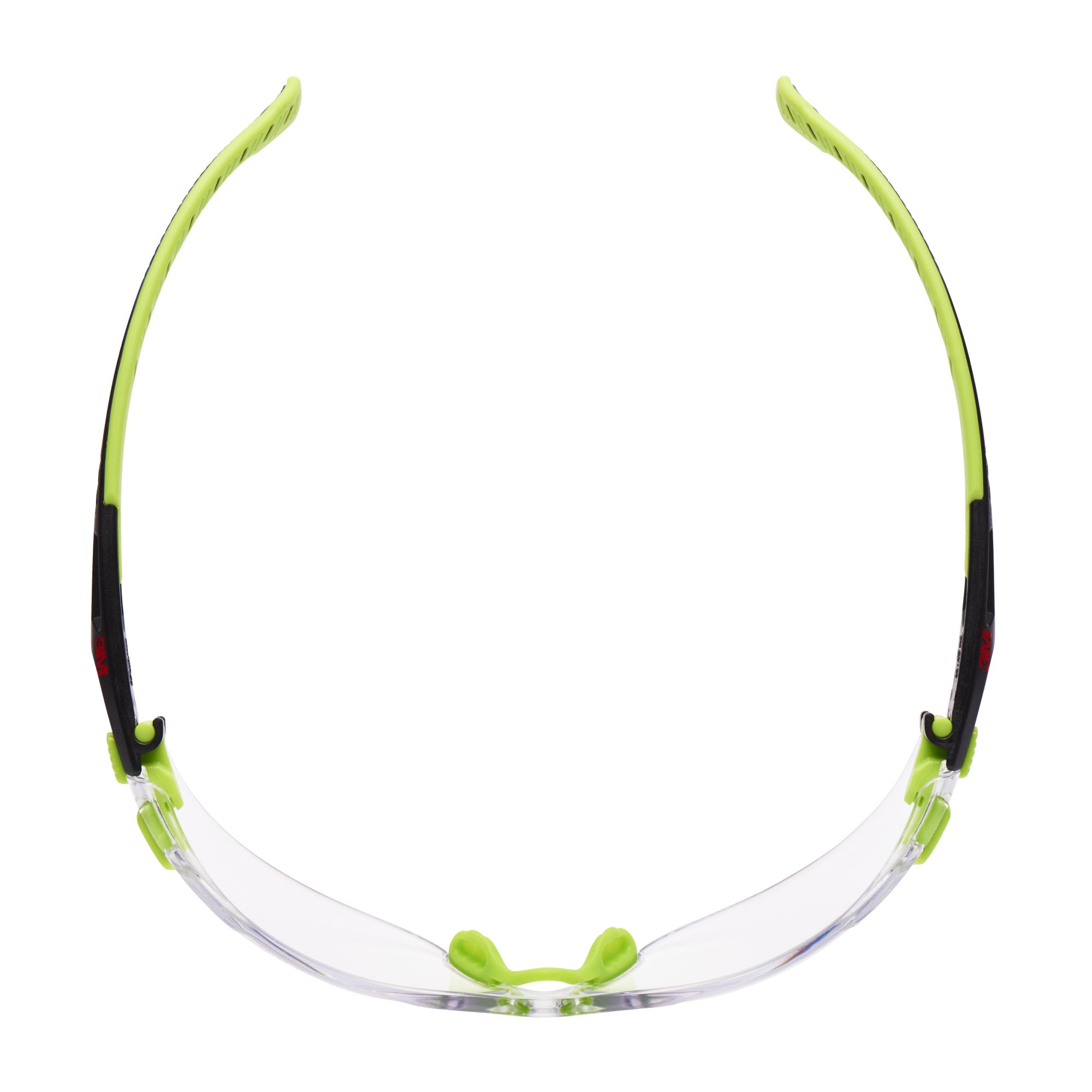 3M™ Solus™ 1000 Gafas de seguridad, montura verde/negro, recubrimiento antiempañante/antirrayaduras Scotchgard™ (K y N), lente incolora, S1201SGAF-EU, 20/caja