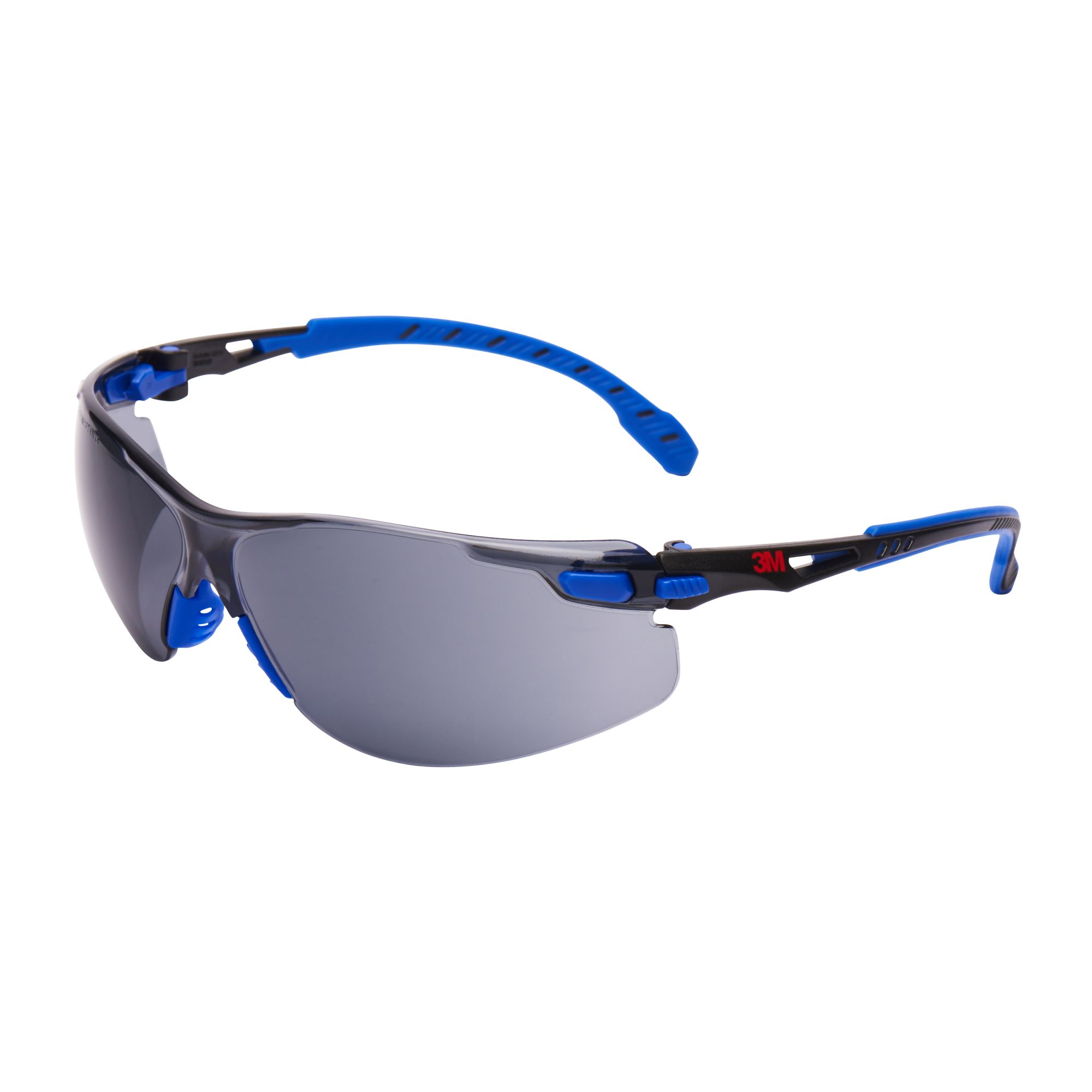 3M™ Solus™ 1000 Gafas de seguridad, montura azul/negro, recubrimiento antiempañante/antirrayaduras Scotchgard™ (K y N), lente gris, S1102SGAF-EU, 20/caja