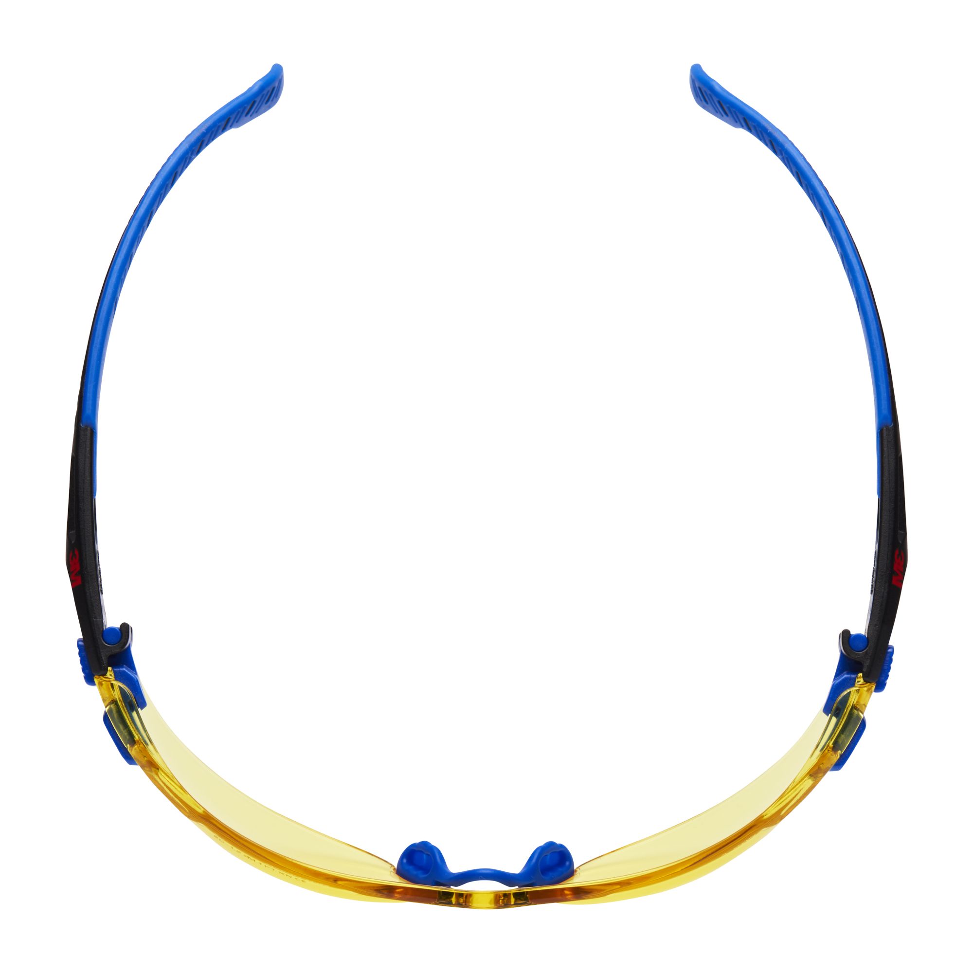 3M™ Solus™ 1000 Gafas de seguridad, montura azul/negro, recubrimiento antiempañante/antirrayaduras Scotchgard™ (K y N), lente ámbar, S1103SGAF-EU, 20/caja