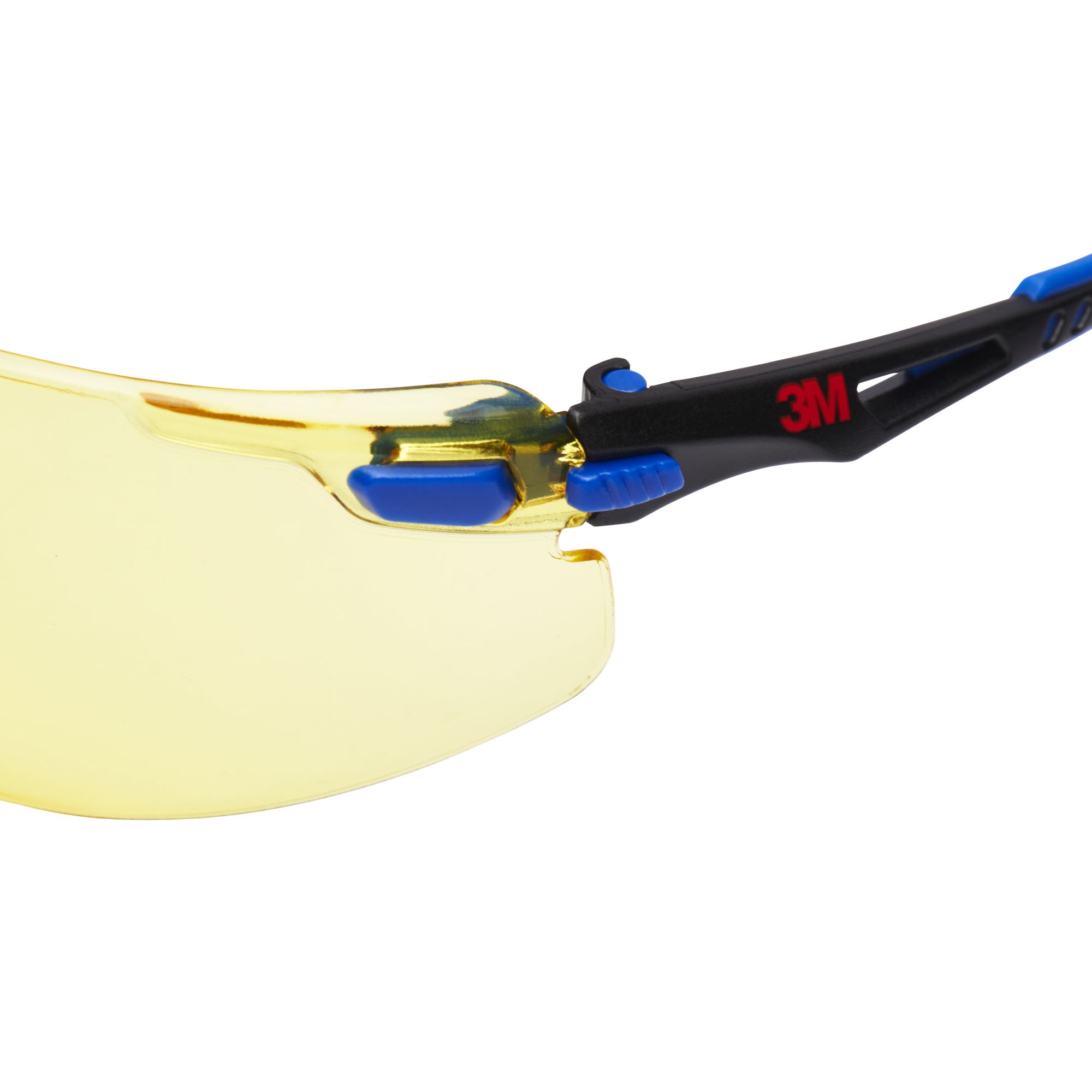 3M™ Solus™ 1000 Gafas de seguridad, montura azul/negro, recubrimiento antiempañante/antirrayaduras Scotchgard™ (K y N), lente ámbar, S1103SGAF-EU, 20/caja