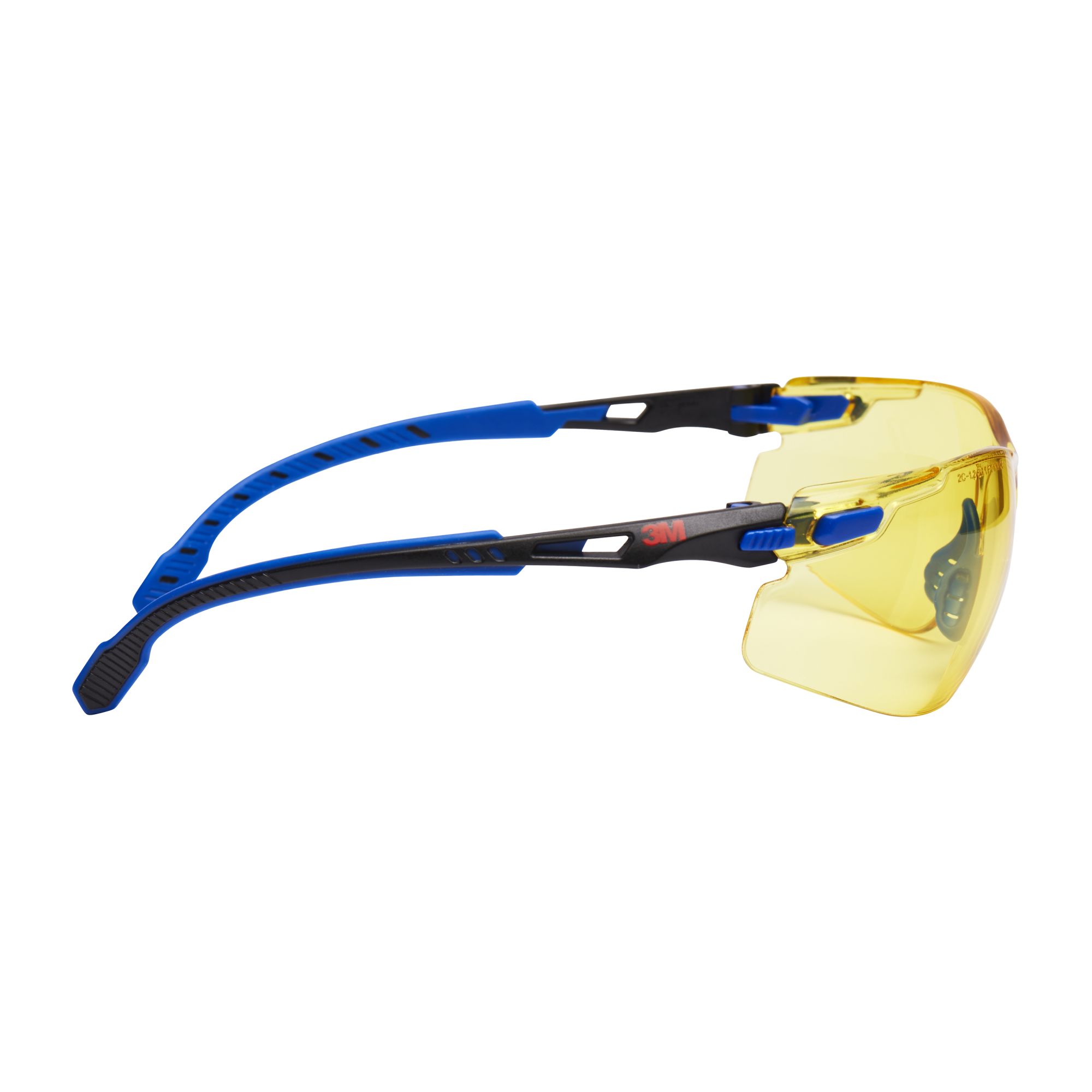 3M™ Solus™ 1000 Gafas de seguridad, montura azul/negro, recubrimiento antiempañante/antirrayaduras Scotchgard™ (K y N), lente ámbar, S1103SGAF-EU, 20/caja