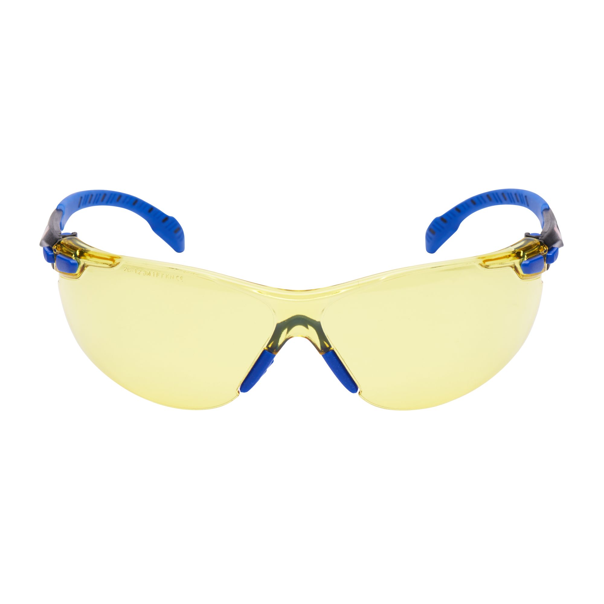 3M™ Solus™ 1000 Gafas de seguridad, montura azul/negro, recubrimiento antiempañante/antirrayaduras Scotchgard™ (K y N), lente ámbar, S1103SGAF-EU, 20/caja