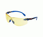 3M™ Solus™ 1000 Gafas de seguridad, montura azul/negro, recubrimiento antiempañante/antirrayaduras Scotchgard™ (K y N), lente ámbar, S1103SGAF-EU, 20/caja