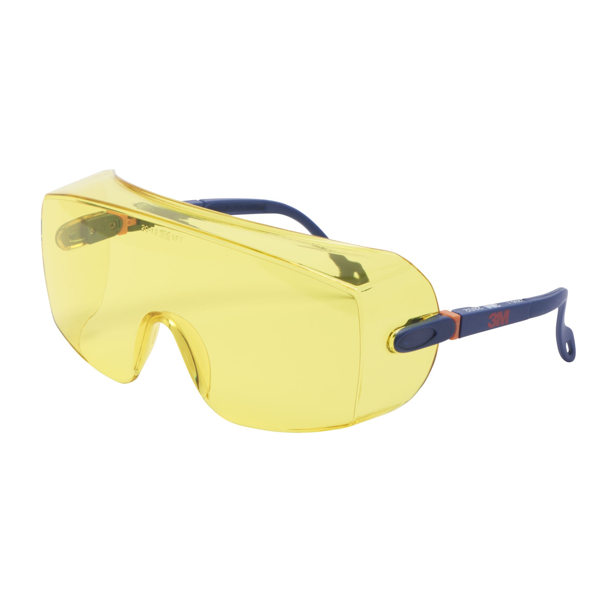 3M™ Cubregafas de seguridad serie 2800, antirrayaduras, lente ámbar, 20/caja