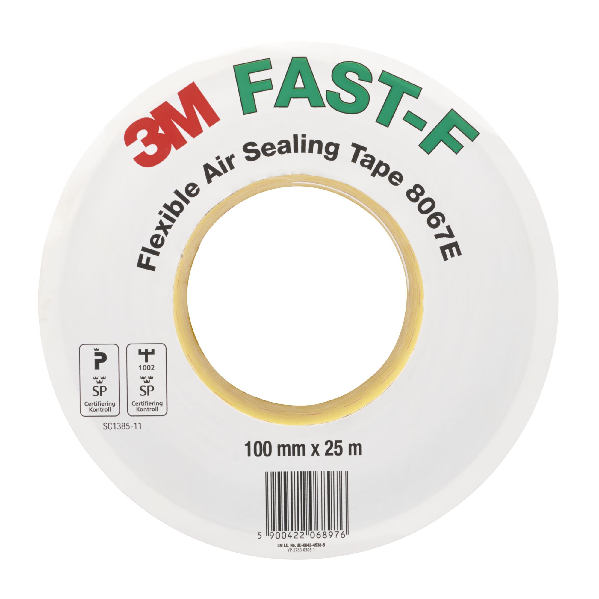 3M™ Cinta de sellado de aire flexible 8067E - FAST F, Marrón, 60 mm x 25 m, 0.25 mm