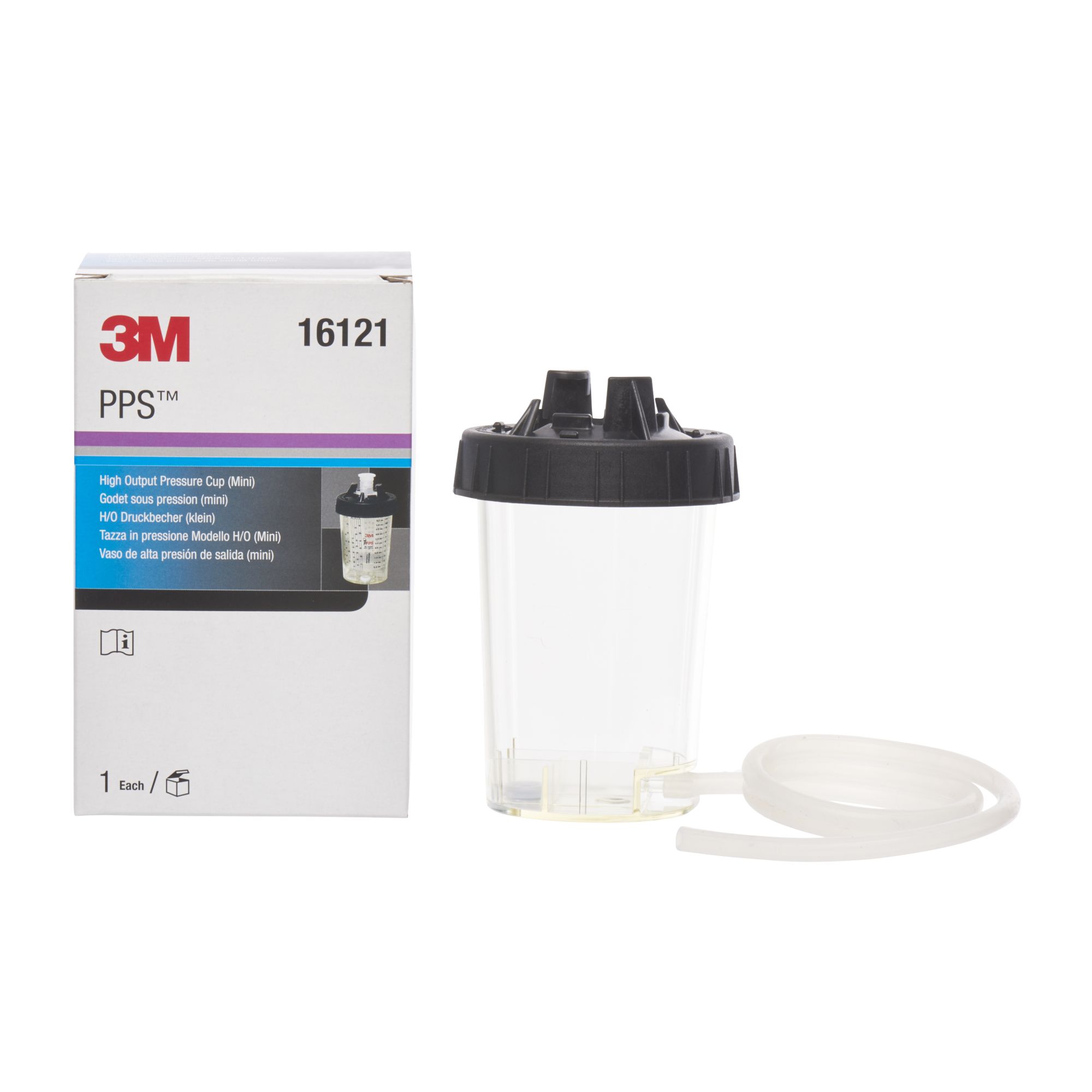 3M™ PPS™ Cazoleta a presión de tipo H/O para pistolas 3M™ Accuspray™, Mini, 177 ml, 16121