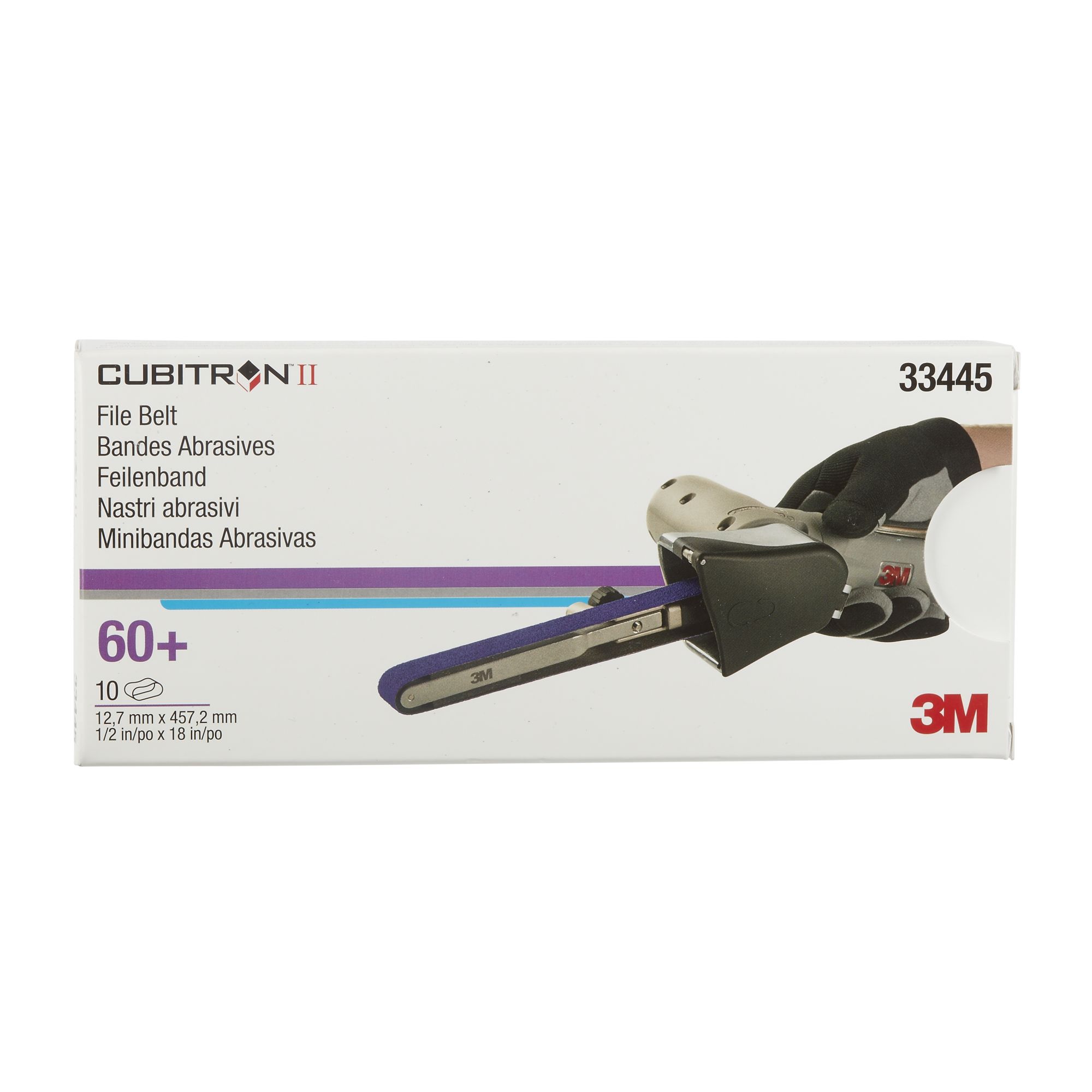 3M™ Cubitron™ II Banda abrasiva 786F, 12.7 mm x 457.2 mm, 60+, 33445