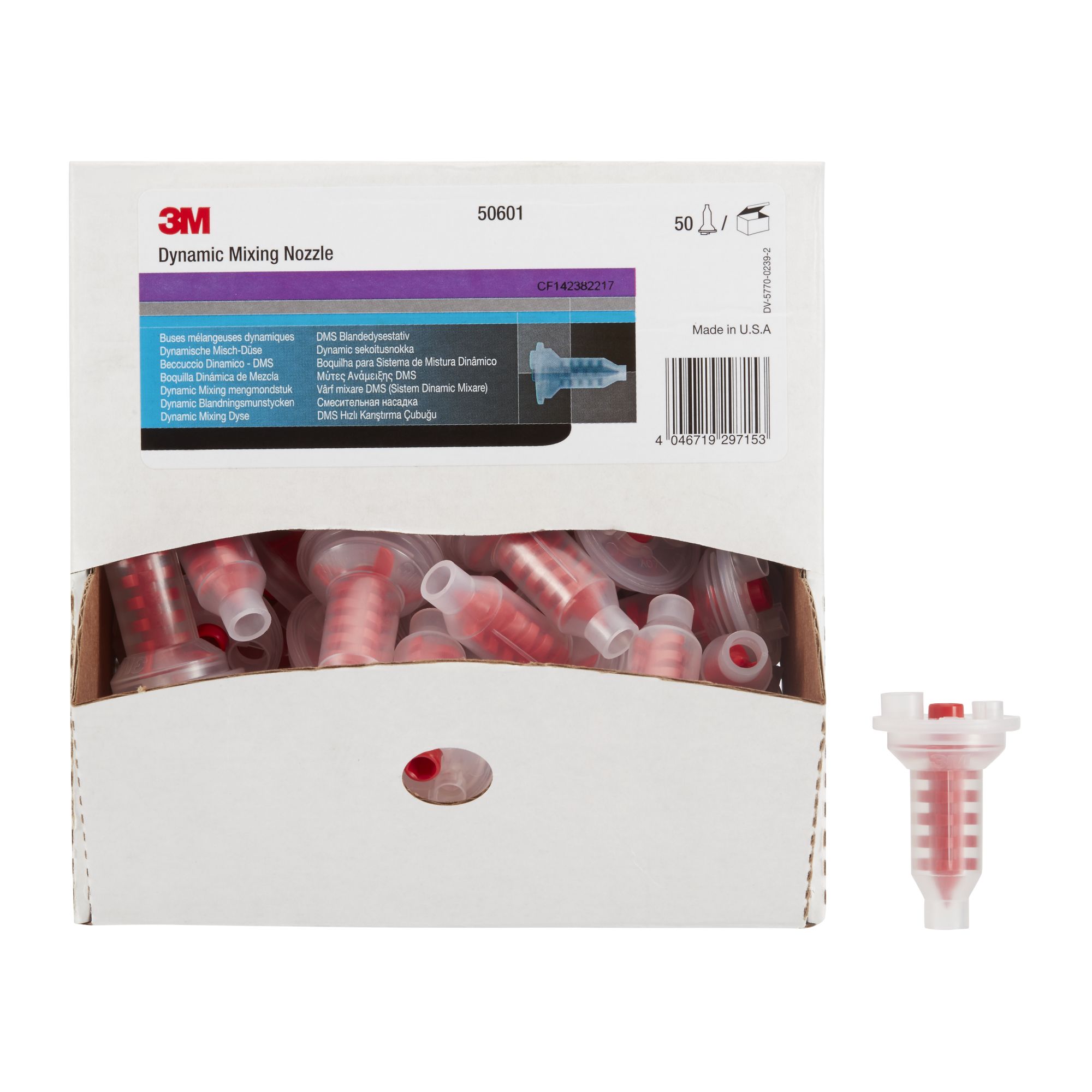 3M™ Boquilla de mezcla para el sistema de mezclado dinámico 3M™, roja, 50601