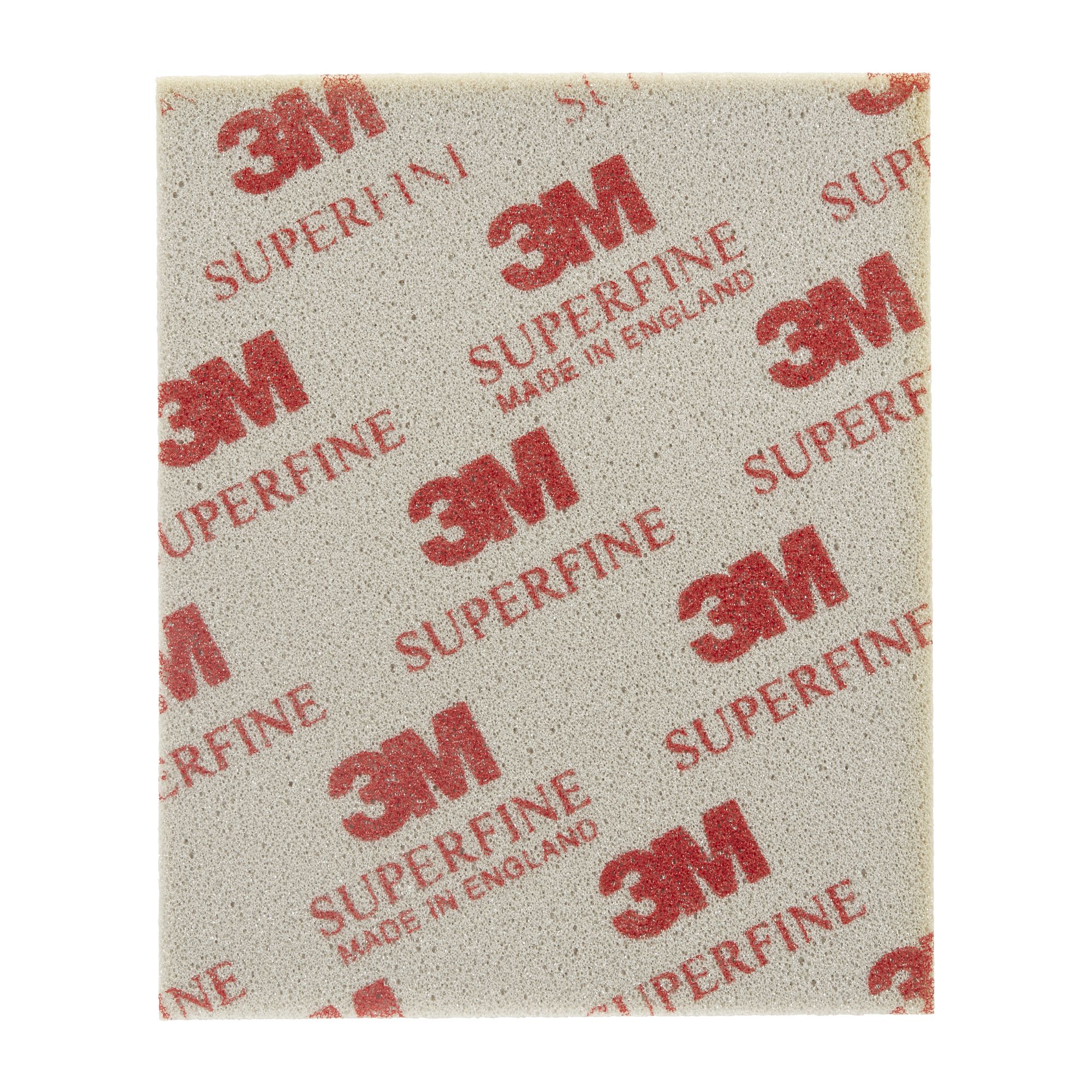 3M™ Esponja abrasiva soporte blando, 115 mm x 140 mm, superfina, 03810
