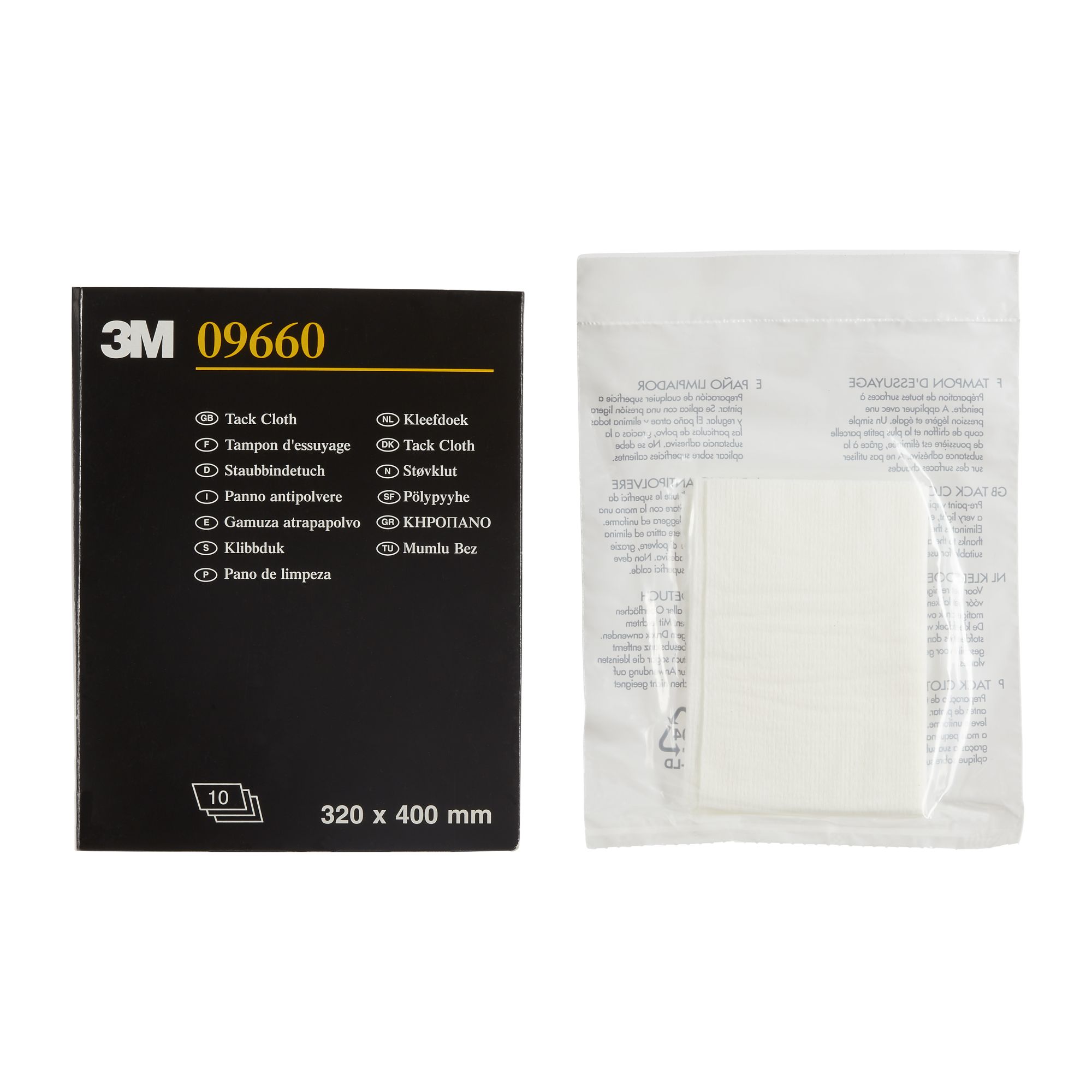 3M™ Paño antiestático, blanco, 320 mm x 400 mm, 09660