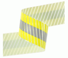 3M™ Scotchlite 5637 refletor transfer FR segmentado amarillo y plata trim 50,8mmx100M 3 rollos caja