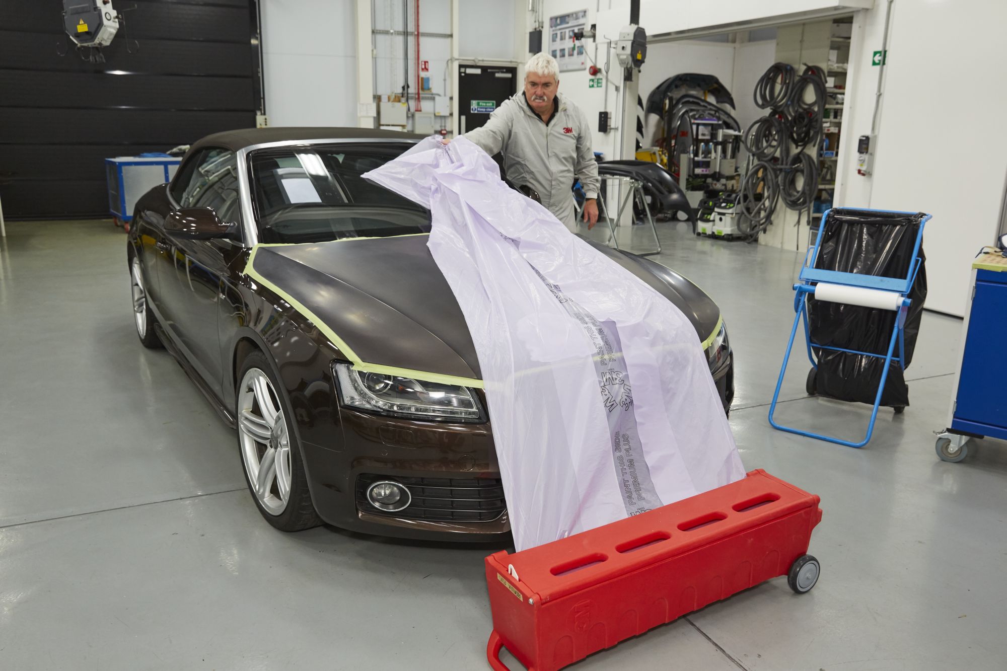 3M™ Funda para enmascarar violeta Premium Plus, 5 m x 120 m, 50989