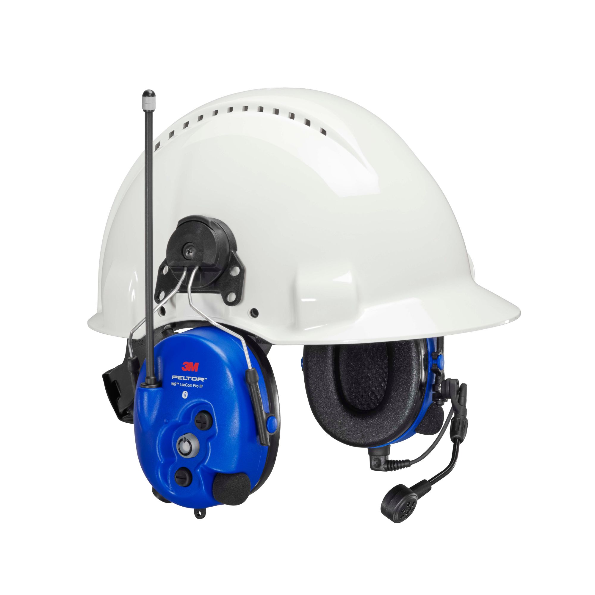 3M™ PELTOR™ WS™ LiteCom PRO III EX Orejeras, 32 dB, 403-470 MHz, analógico o digital, acopladas al casco, MT73H7P3E4D10EU-50