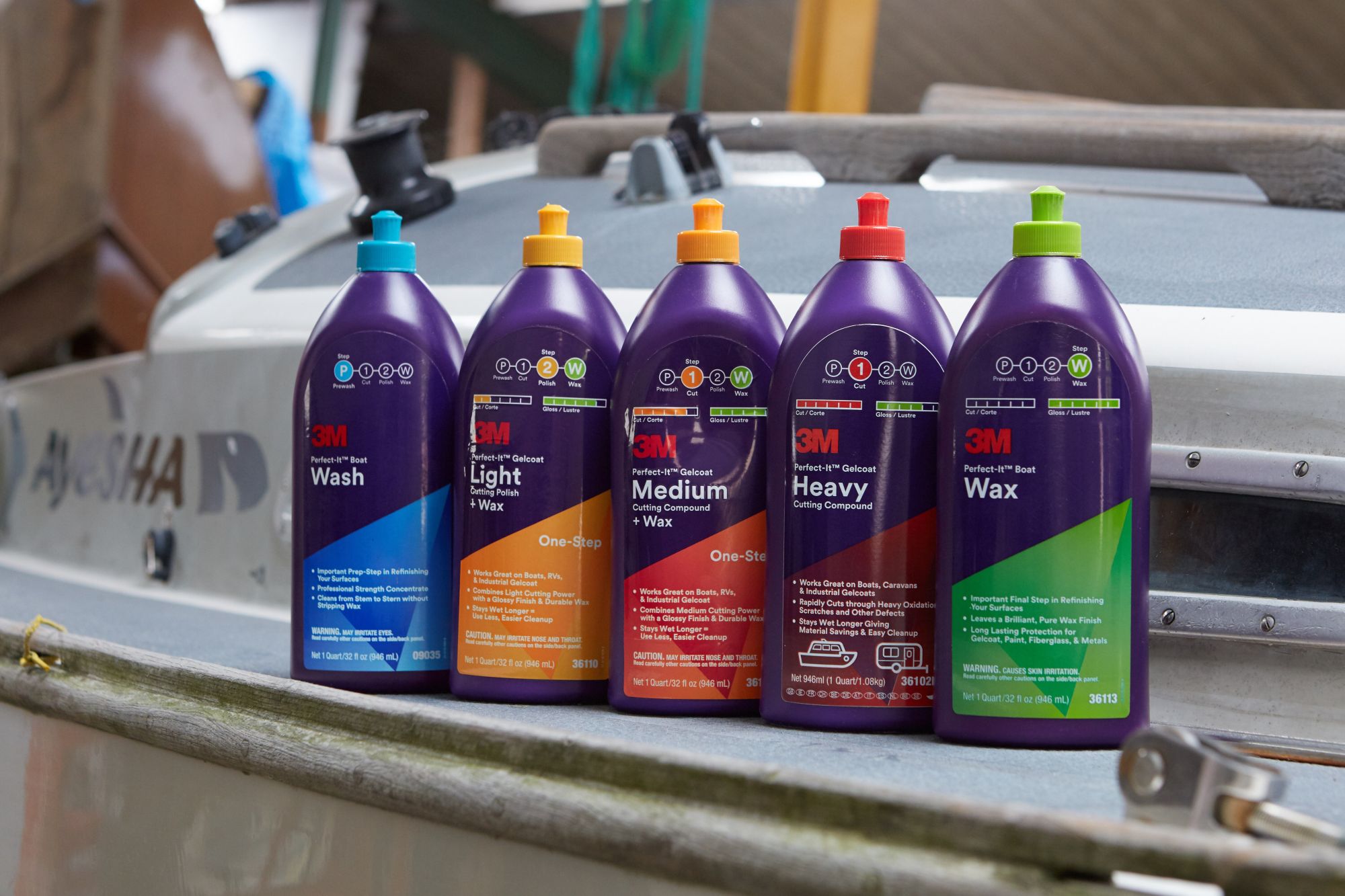 3M™ Perfect-It™ Pulimento gelcoat corte medio + cera, 946 ml, 36106E