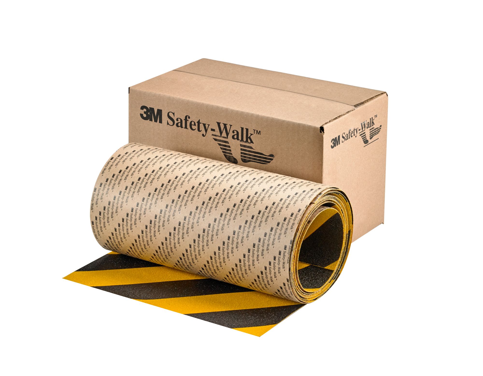 3M™ Safety-Walk™ Antideslizante Alta Agresividad Soporte Flexible 613 Amarillo/Negro 305 mm x 18 m, 1/caja