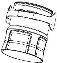 Adaptador de tubo de respiración 3M™ para tubos de respiración sin QRS, 533505