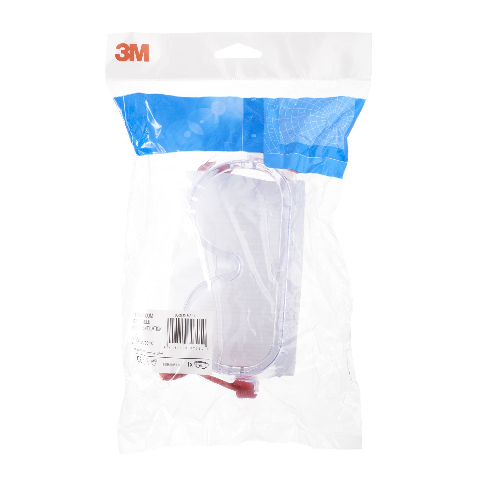 3M™ Gafas de seguridad serie 4700, con ventilación directa, lente de policarbonato transparente, 71359-00000, 200/caja