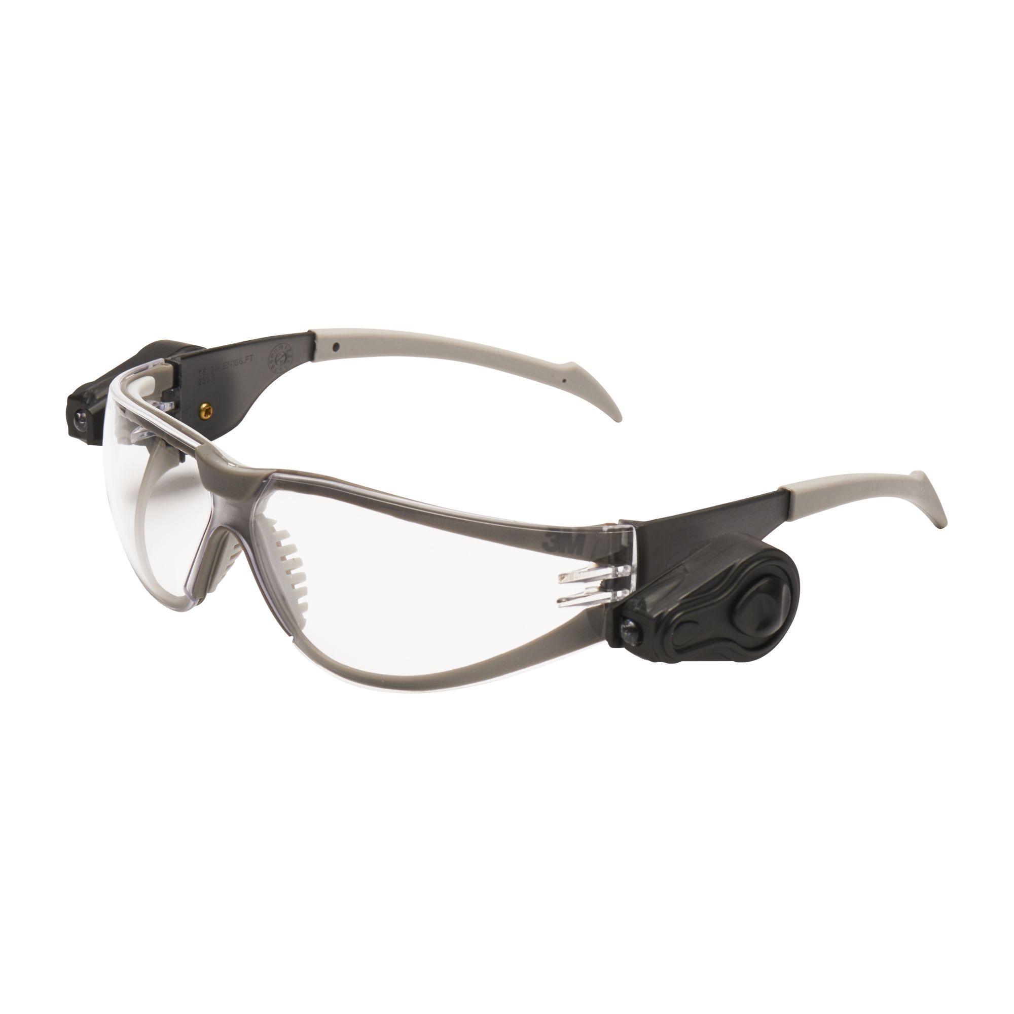 3M™ LED Light Vision™ Gafas de seguridad, antirrayaduras/antiempañante, lente incolora, 11356-00000, 20/caja