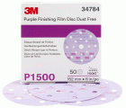 3M™ Hookit™ Disco abrasivo de acabado 260L, 150 mm, 17 agujeros, P1500, 34784