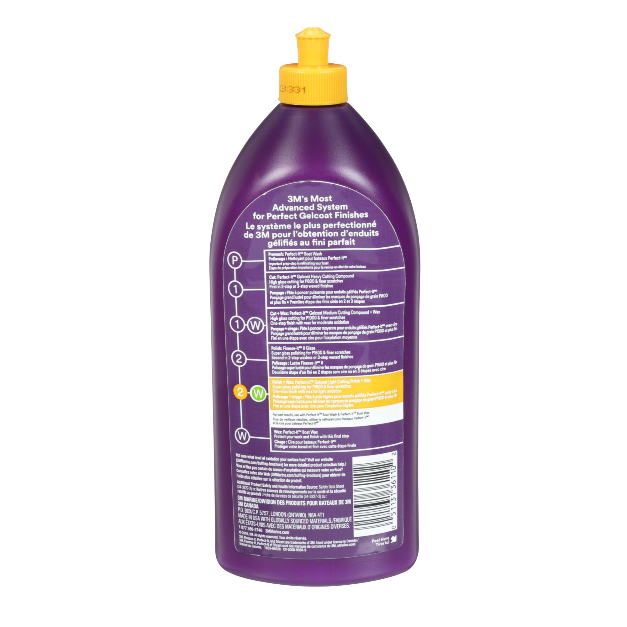 3M™ Perfect-It™ Gel Coat abrillantador + cera, 946 ml, 36110E
