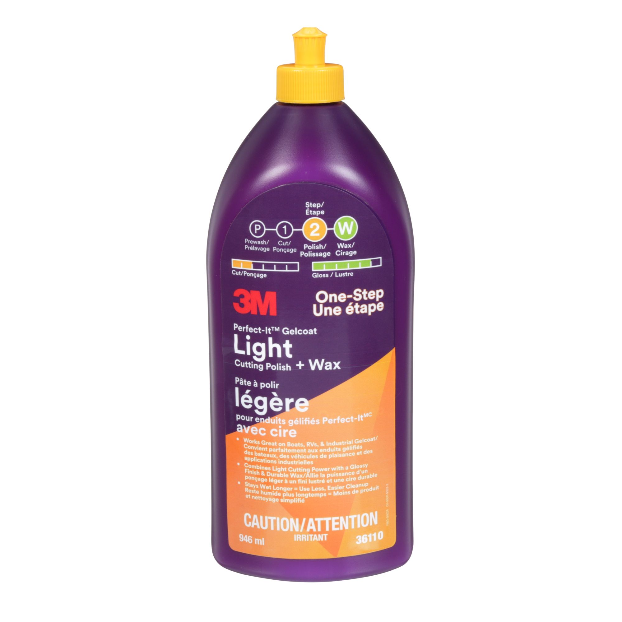 3M™ Perfect-It™ Gel Coat abrillantador + cera, 946 ml, 36110E
