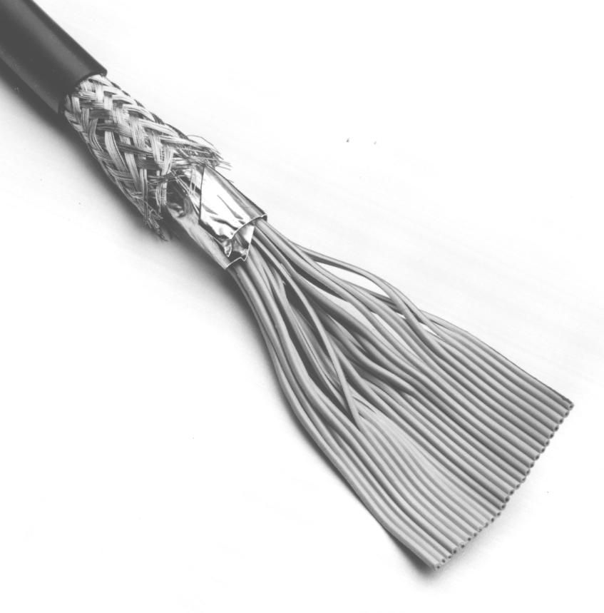 3M™ Cable plano con pantalla/recubrimiento redondo, serie 3659, 3659/10SF, 300 ft