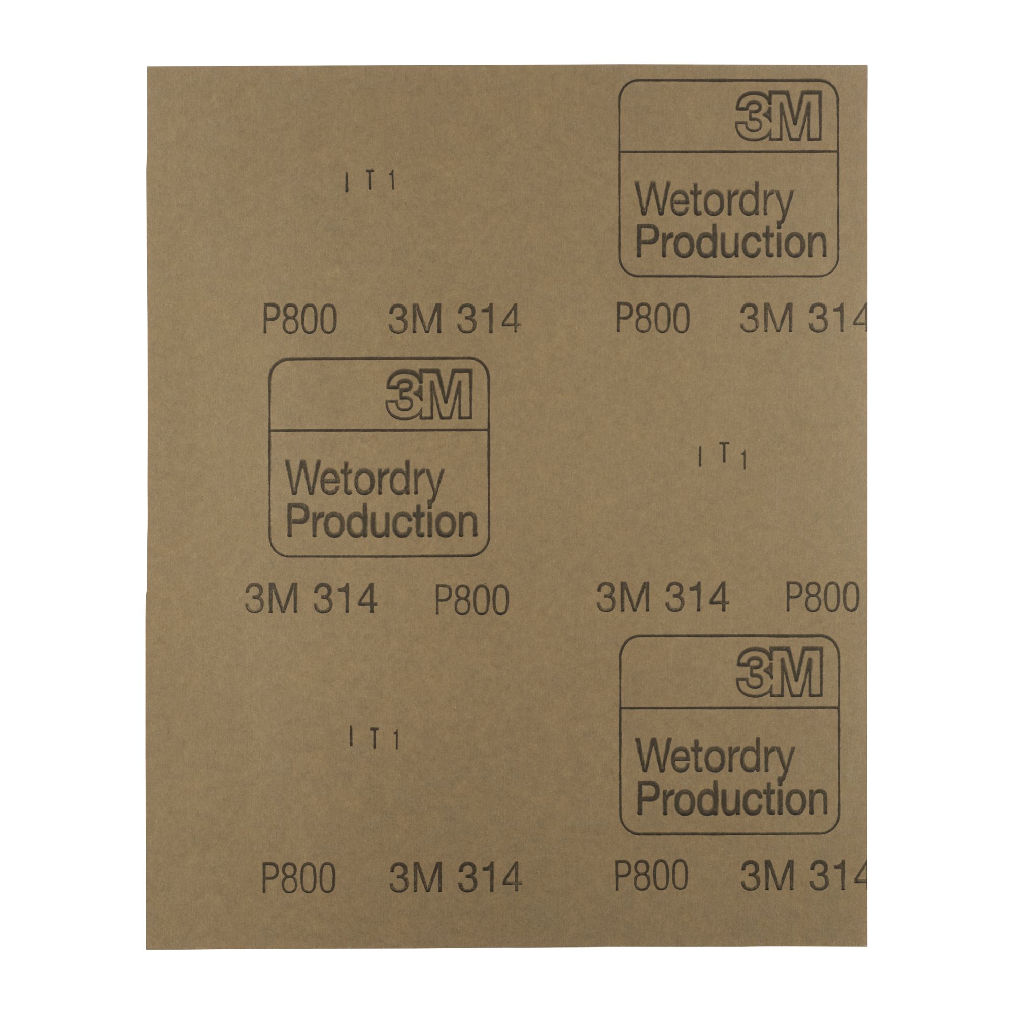 3M™ Wetordry™ Hoja abrasiva 314, 230 mm x 280 mm, P800, 60055