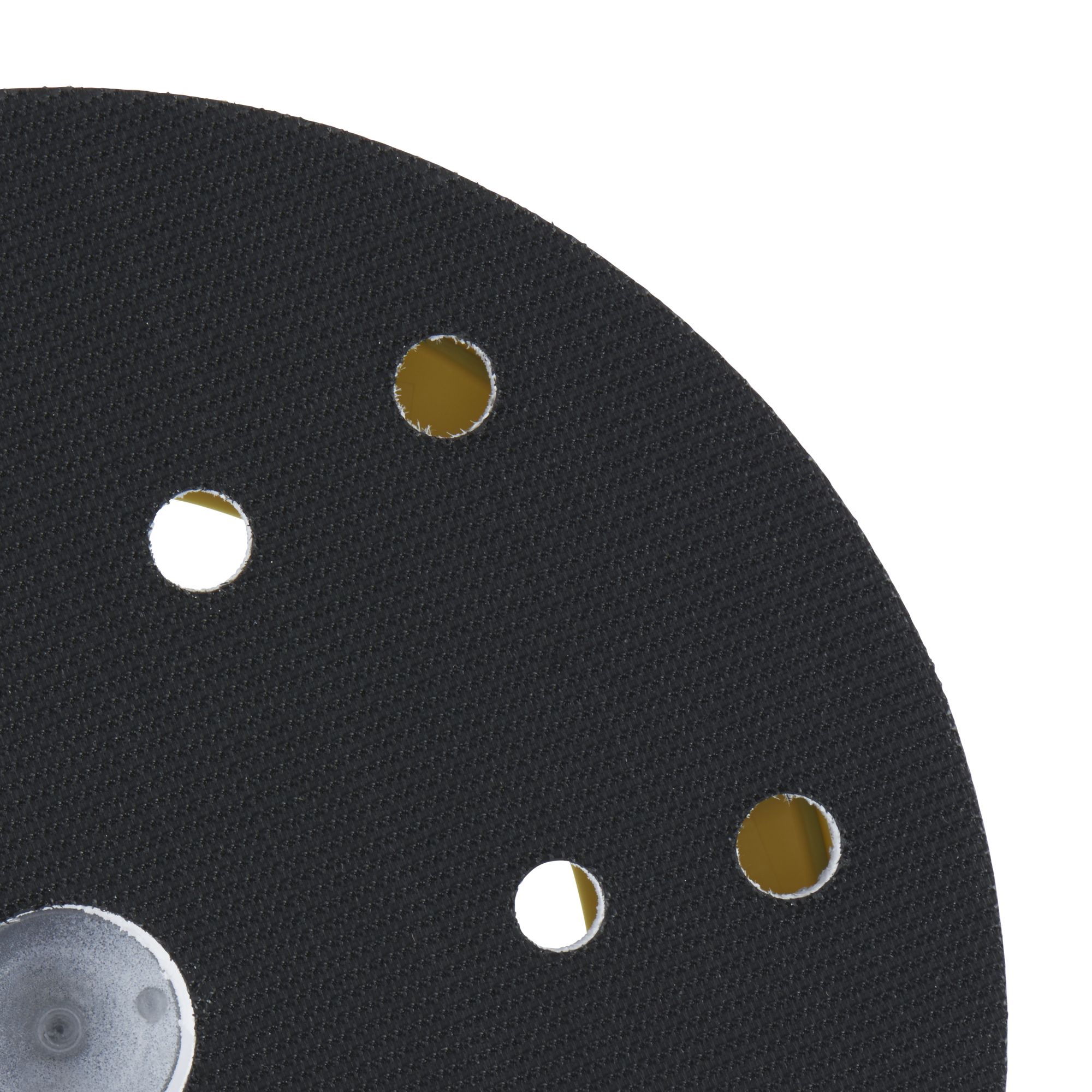 3M™ Hookit™ Plato de soporte, 150 mm, rosca 8 mm (5/16 in), 15 agujeros, suave, 50391