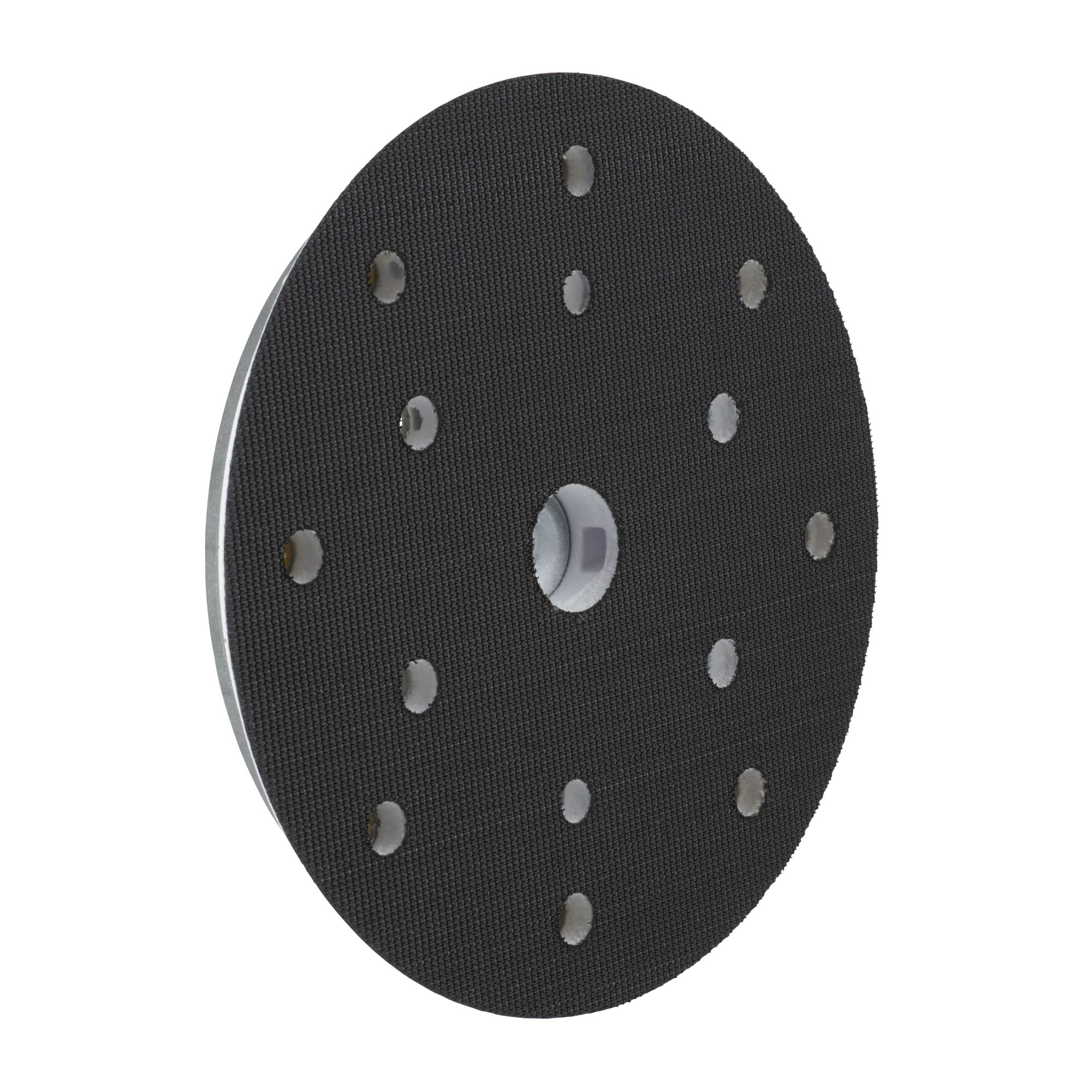 3M™ Hookit™ Plato de soporte, 150 mm, rosca 8 mm (5/16 in), 15 agujeros, estándar, 50392