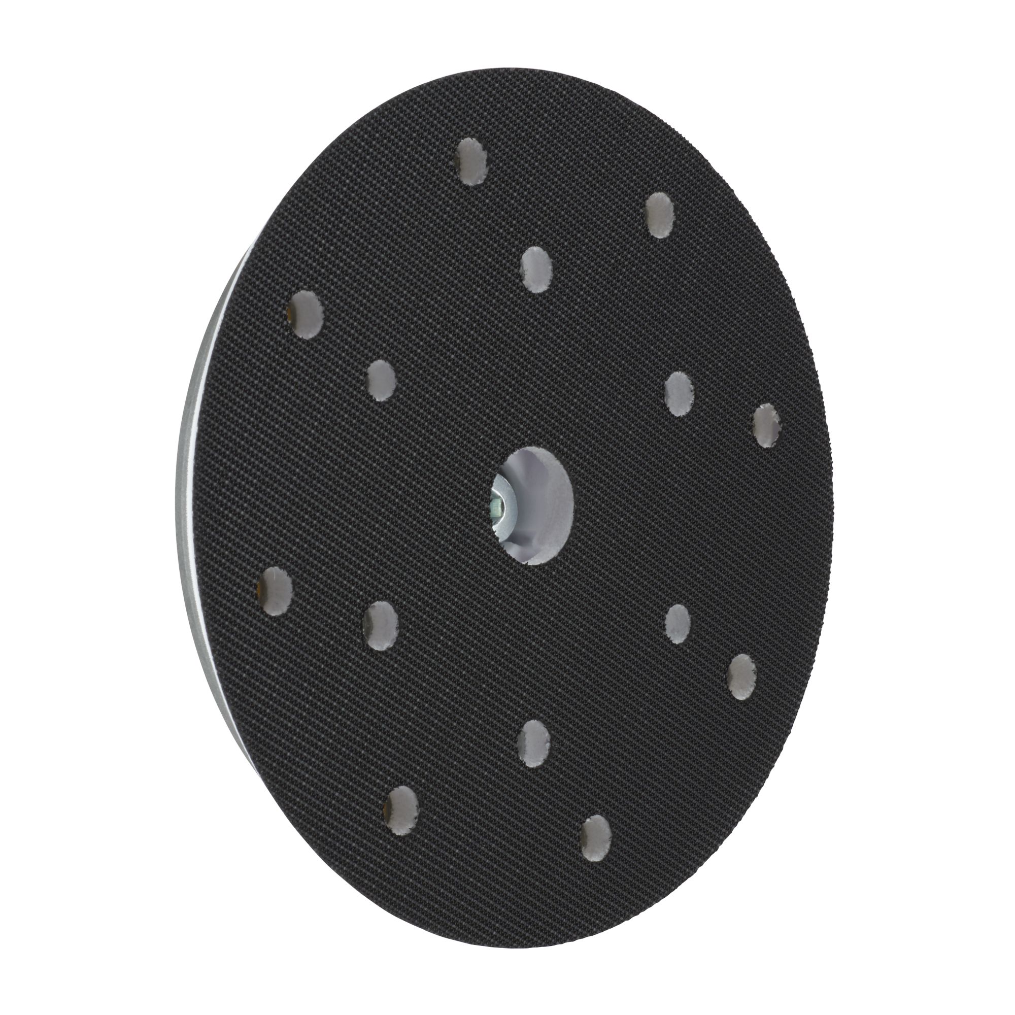 3M™ Hookit™ Plato de soporte, 150 mm, rosca M8, 15 agujeros, estándar, 50394