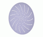 3M™ Hookit™ Disco abrasivo púrpura 334U, 125 mm, multiagujeros, P600, 51040