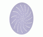 3M™ Hookit™ Disco abrasivo púrpura 334U, 125 mm, multiagujeros, P600, 51040